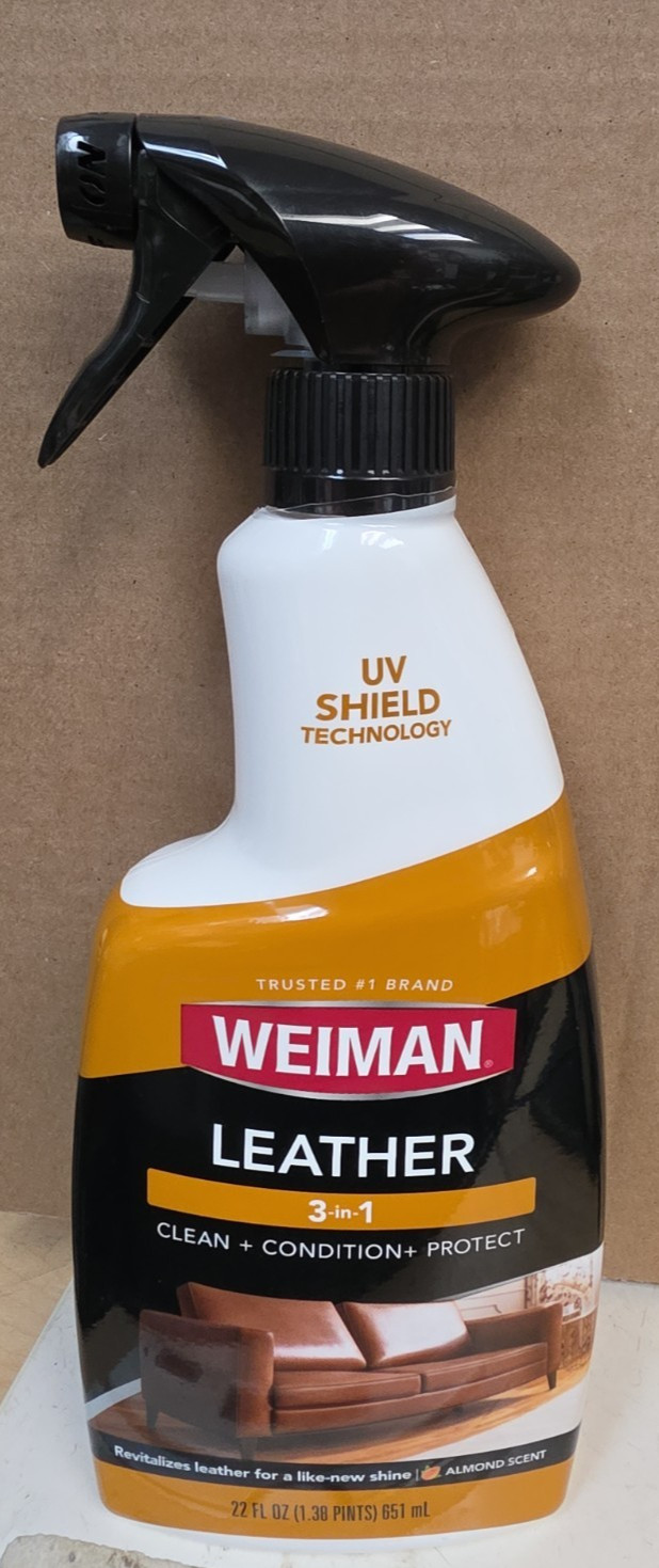 Weiman LEATHER/CLEAN+CONDITION+PROTECT/22 FL.OZ./ALMOND SCENT