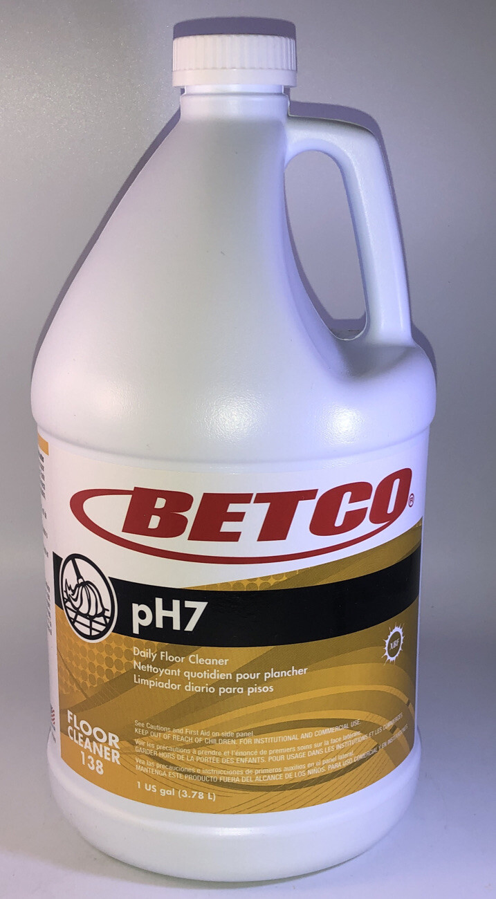 SHIPS N 24 HRS-Betco pH7 #138 Daily Floor Cleaner Lemon Scent 1 Gal.-Brand New