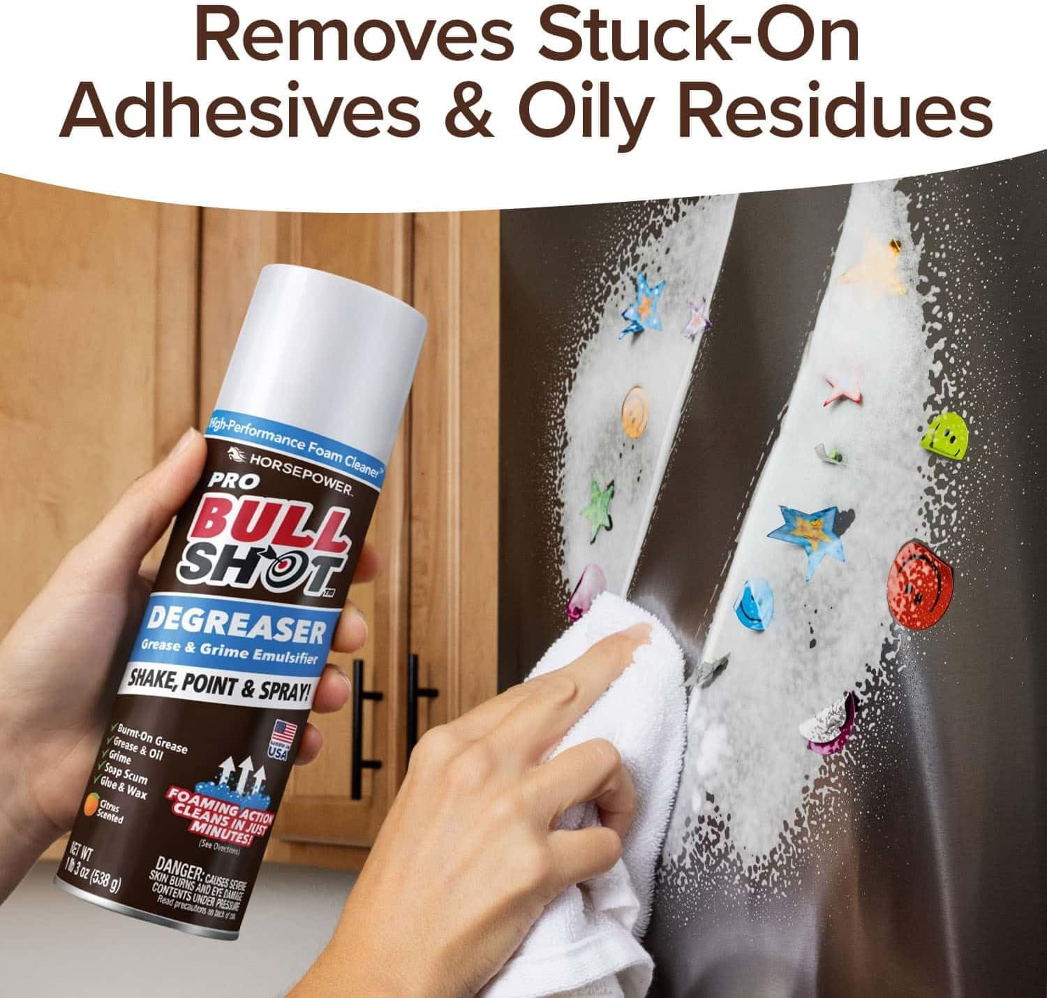 Bull Shot Degreaser Pro, Foaming Degreaser & Grime Remover, Heavy-Duty, as SEEN