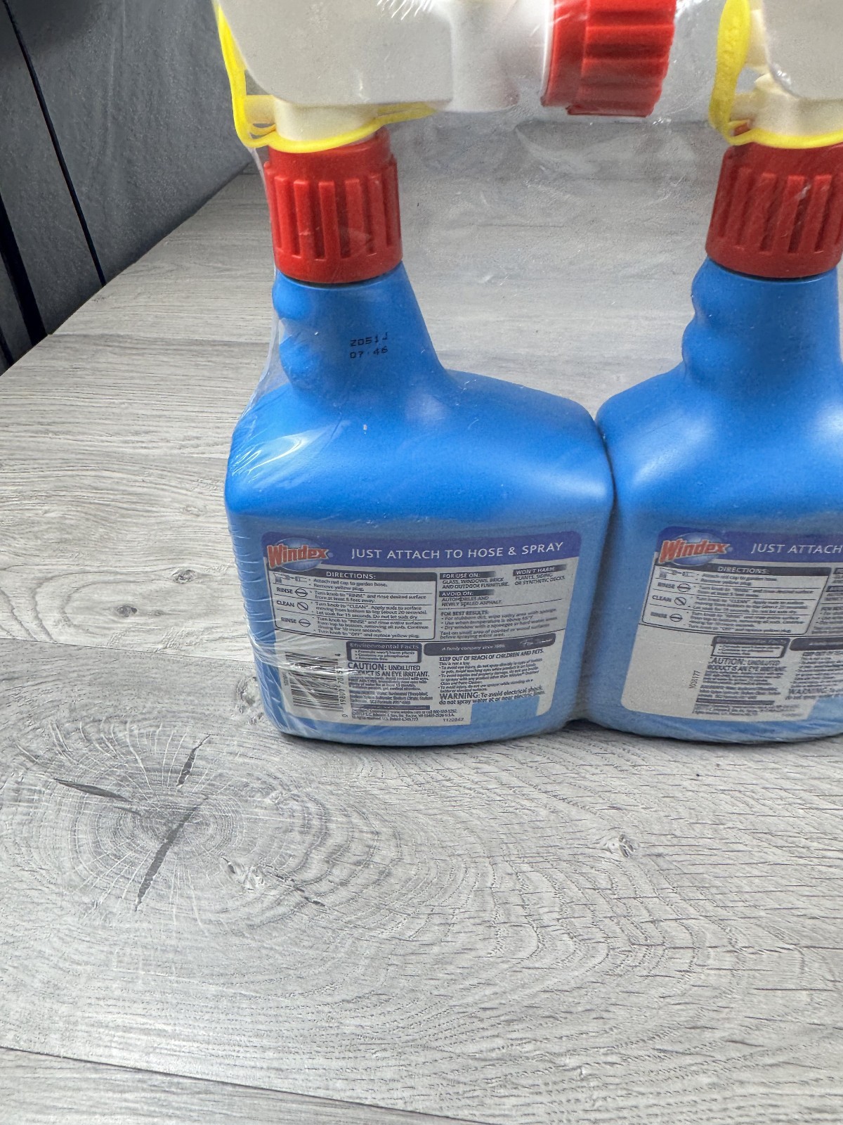 Windex Outdoor Glass & Patio Cleaner, 32 Fl Oz Connects to Hose End Lot of 2