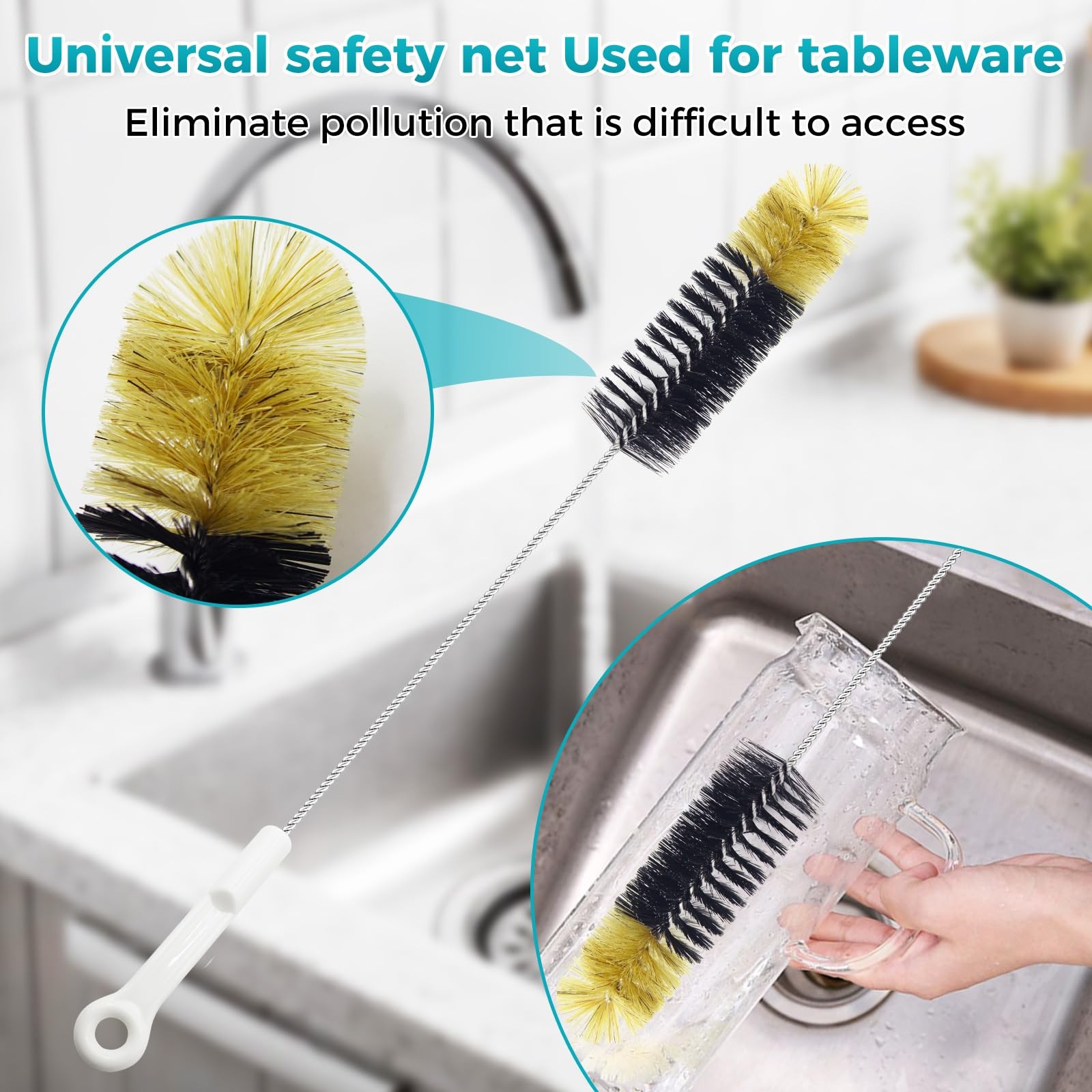 12 Pcs Glass Tube Cleaner Brush Set HeavyDuty for Bottle Straw Hose Aquarium