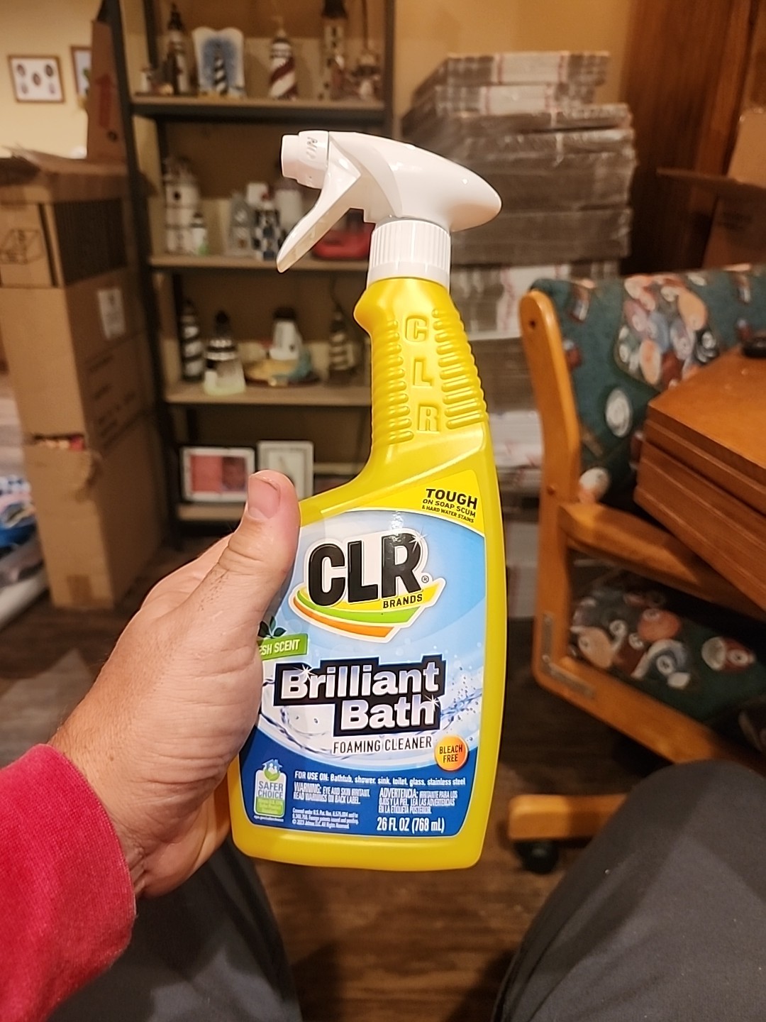 CLR Brilliant Bath Foaming Cleaner Fresh Scent Bleach Free 26 Ounces