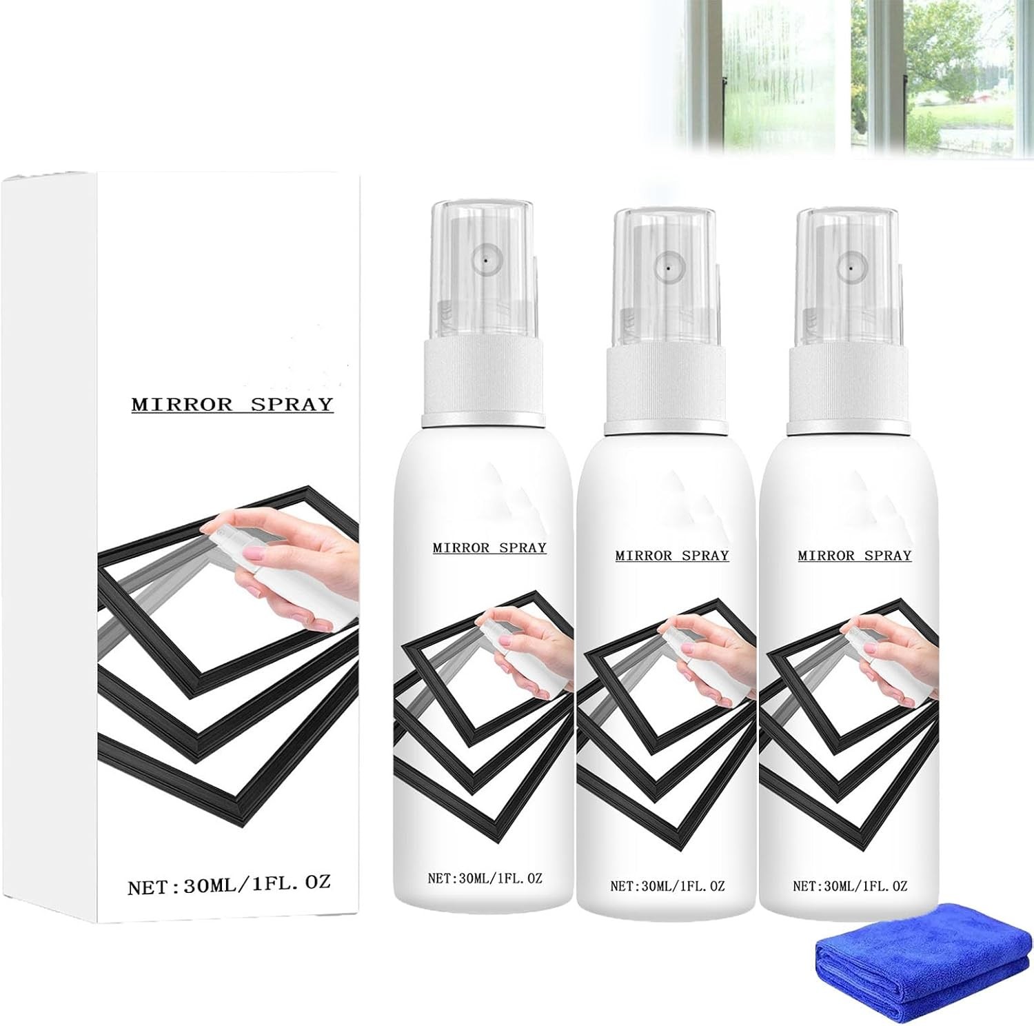 Reflective Window Spray, Window Spray for Home and Car, Glass Reflective Coating