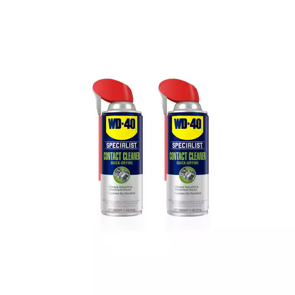 11 Oz. Quick-Drying Electric Equipment Cleaner w Smart Straw (2-Pack) NEW