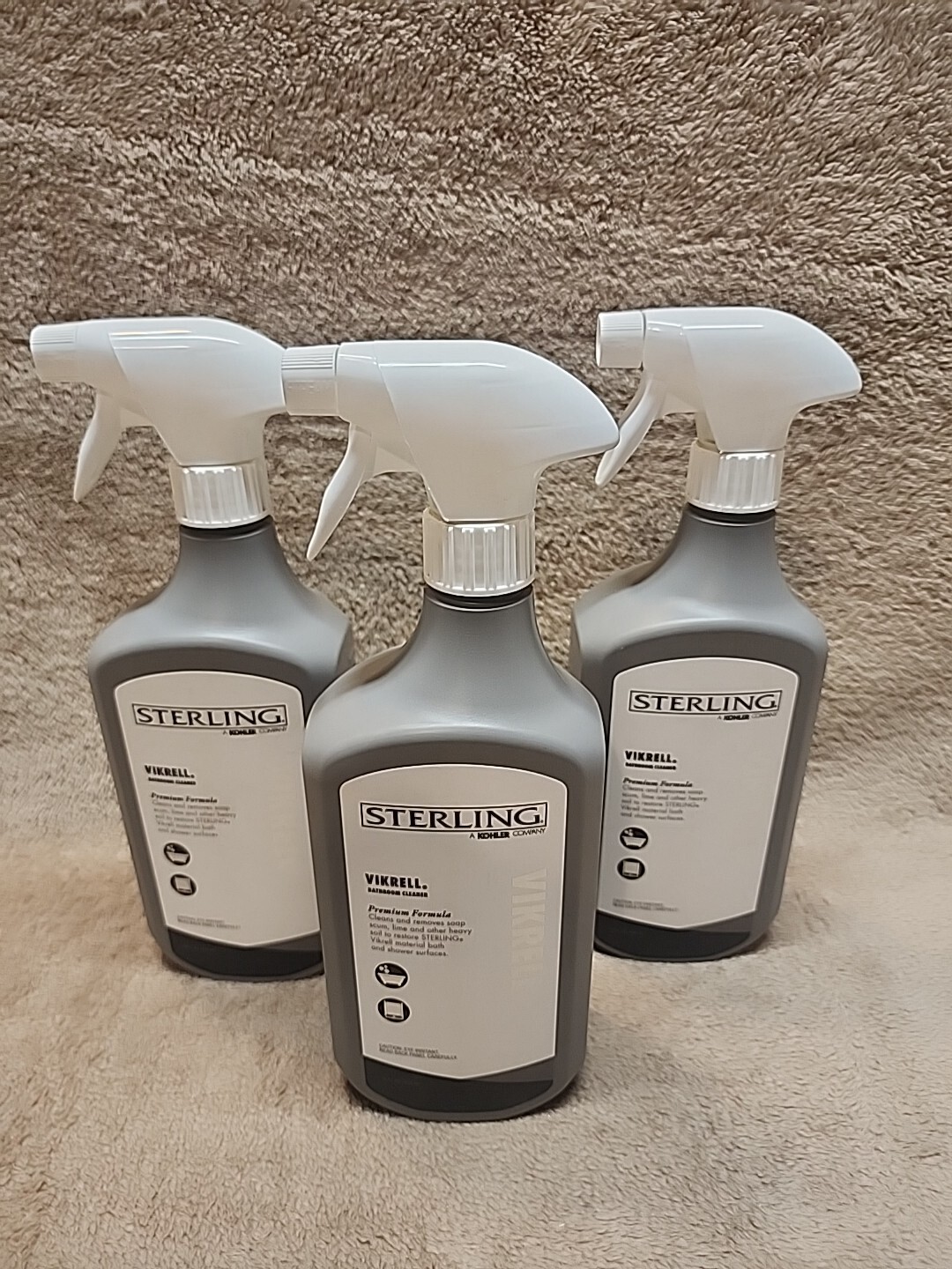 Lot of 3: Kohler-EC23733-NA Sterling Vikrell Cleaner, 28 Fl Oz