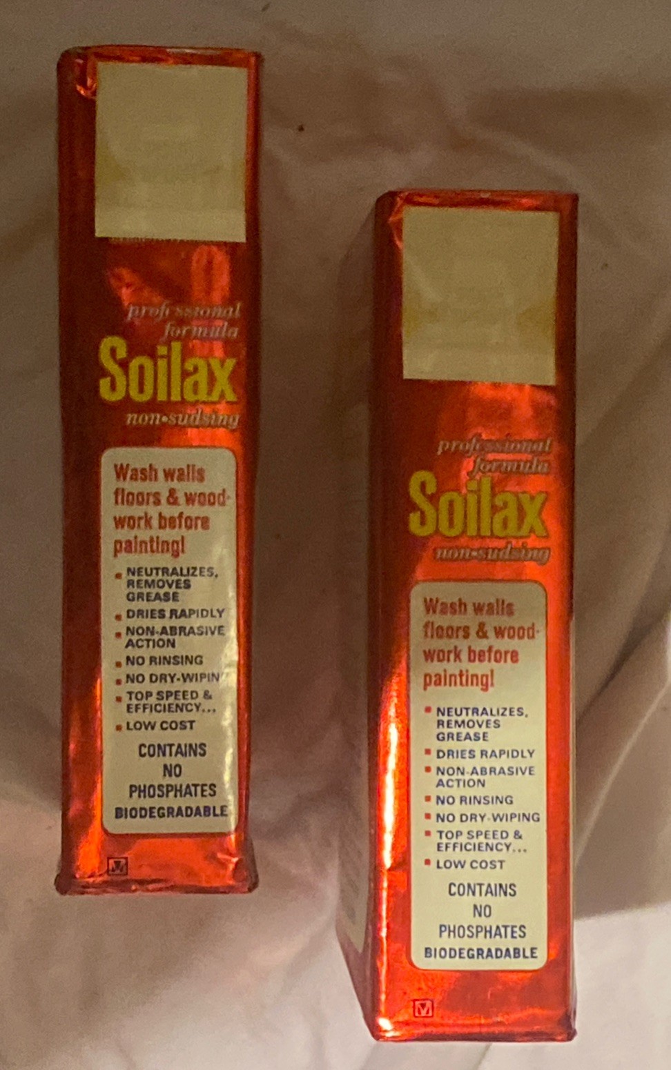 NOS Vintage 1 Lb SOILAX Professional Formula Wall & Floor Cleaner 2 Box Lot NEW