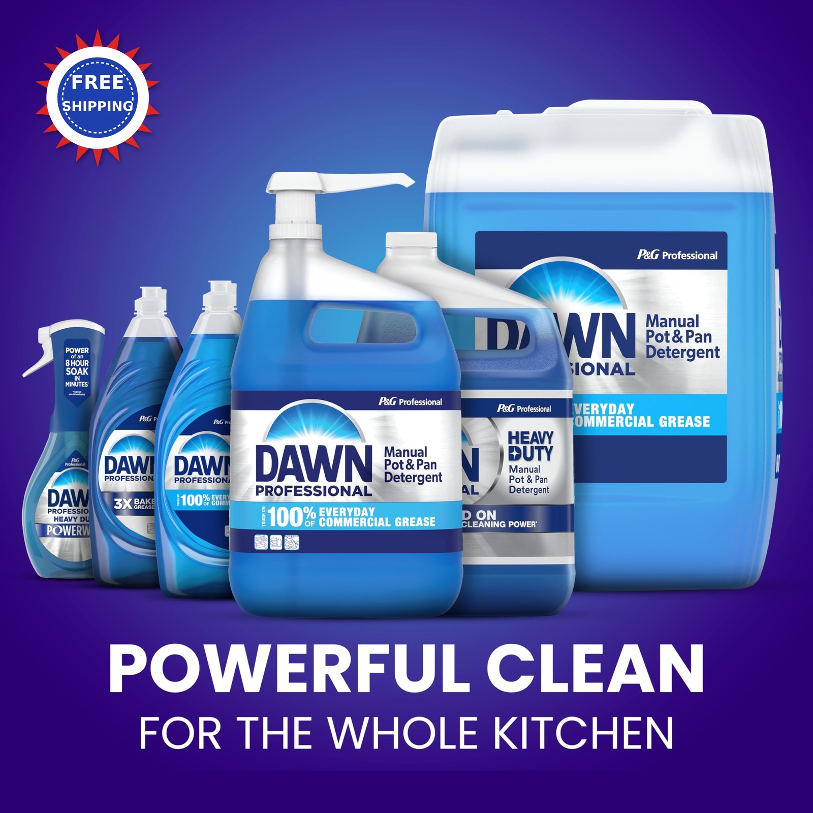 Dawn Professional Dishwashing Liquid Soap Detergent Bulk Degreaser 5 g