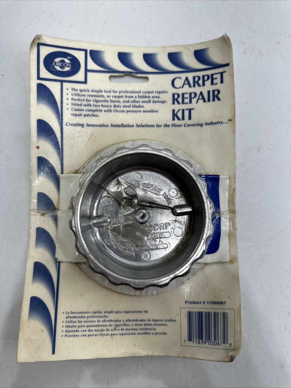 Orcon 3″ Diameter Professional Carpet Repair Kit 13067 with 6 Pressure Di… New