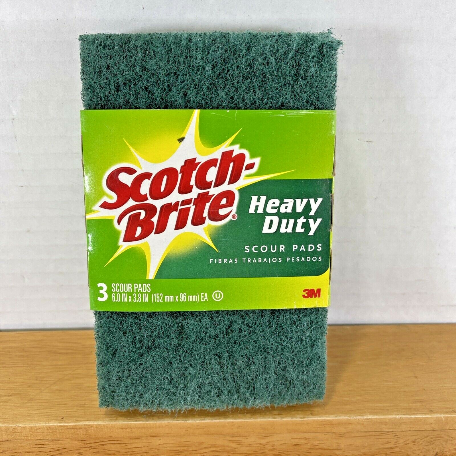NEW Scotch-Brite SCOUR PADS 3 Pk All-Purpose Heavy Duty Absorbent Kitchen