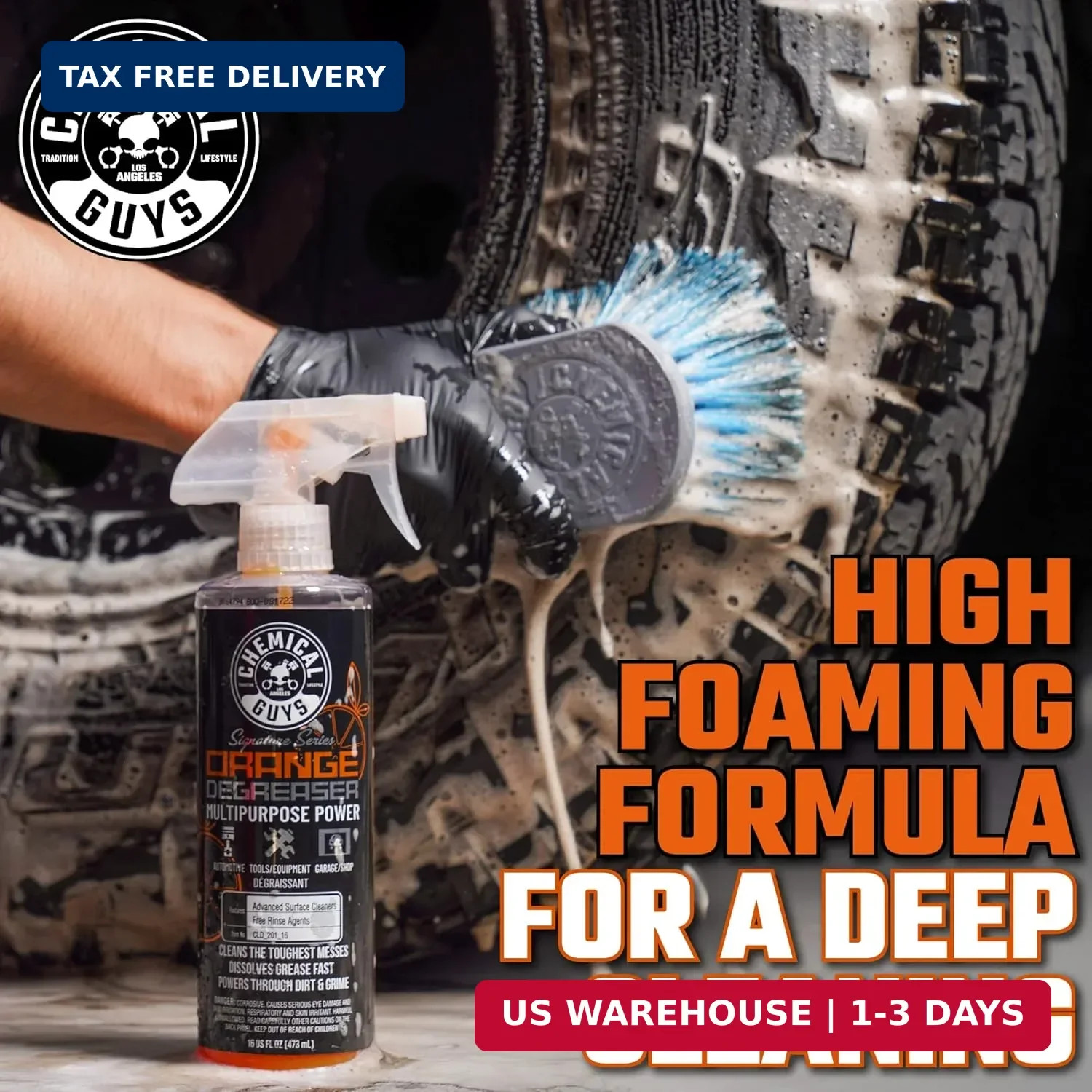 Chemical Guys Signature Series Orange Degreaser Spray – Heavy Duty All Purpose C