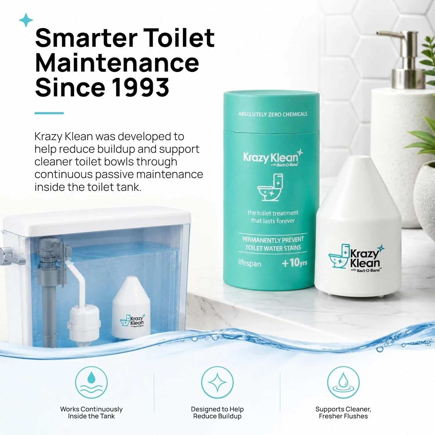 Krazy Klean Pro Toilet Cleaner Household Cleaning Solution | Pack of 2