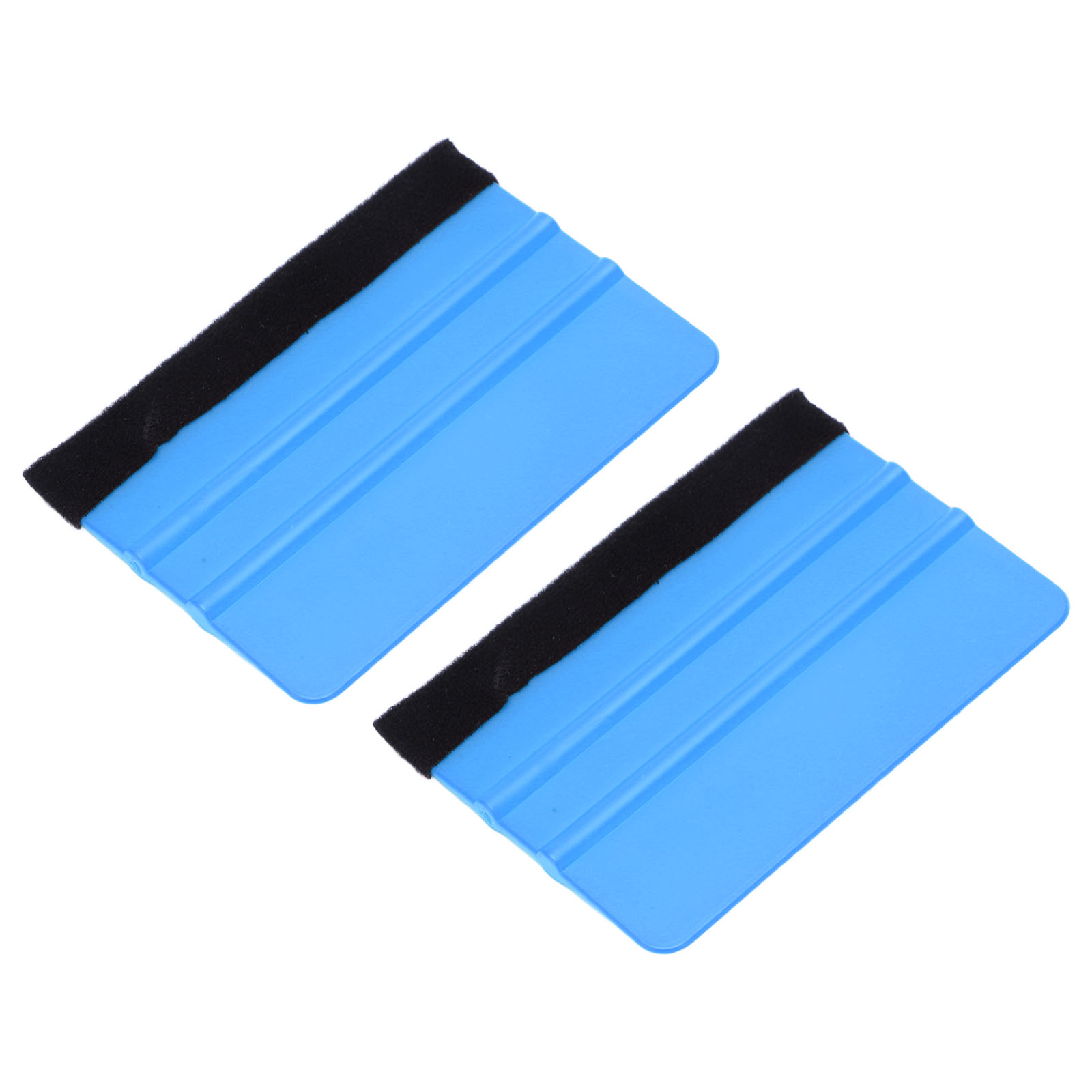 10 X Car Vinyl Scraper Scratch Resistant Professional Vinyl Felt Squeegee Blue