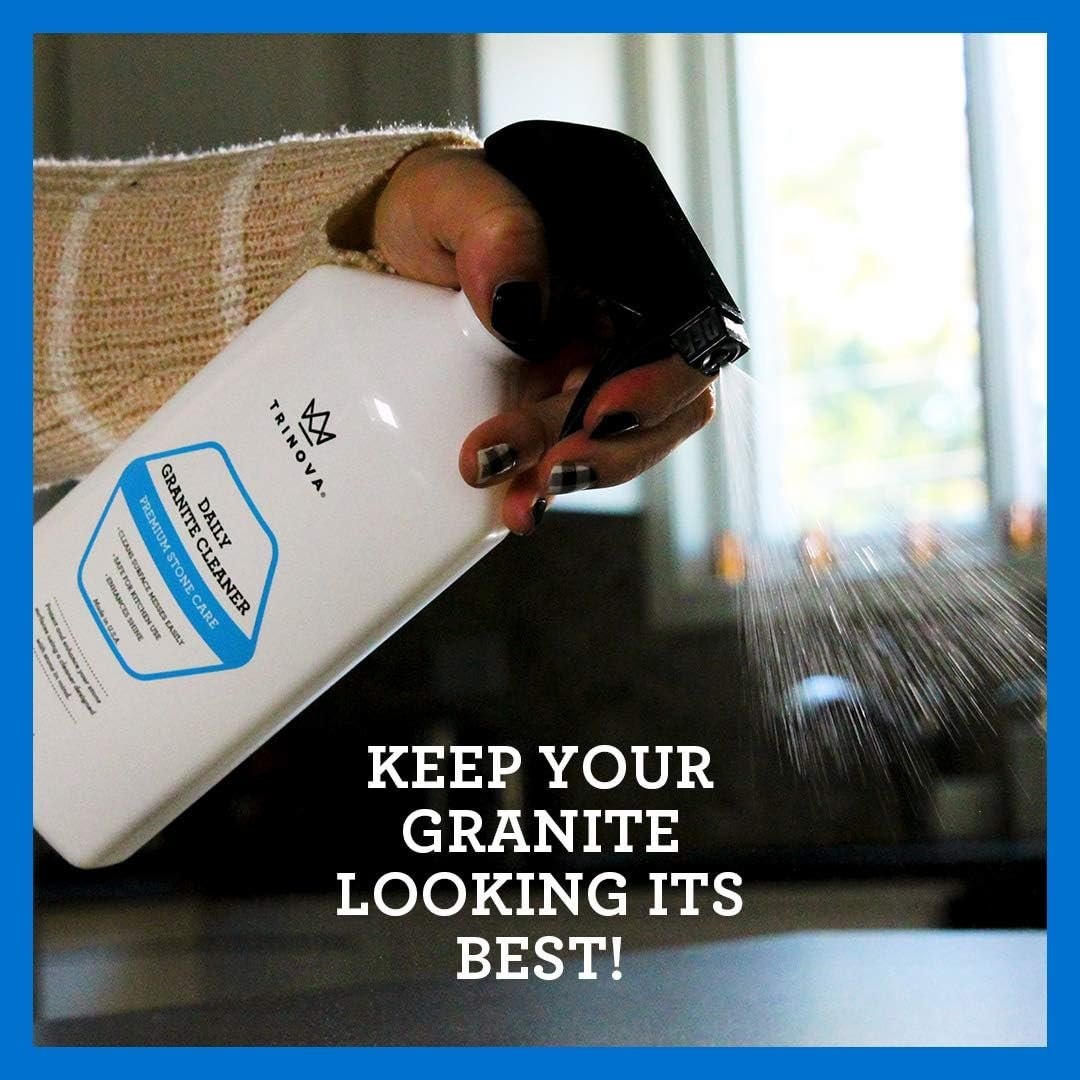 TriNova Granite Cleaner & Polish Gallon Refill for Daily Use – Made in USA,…