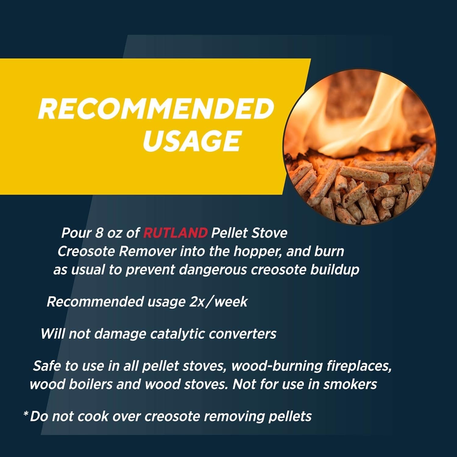 Pellet Stove Creosote Remover, Chimney & Flue Cleaning Wood Pellets, 4 Pound Bag