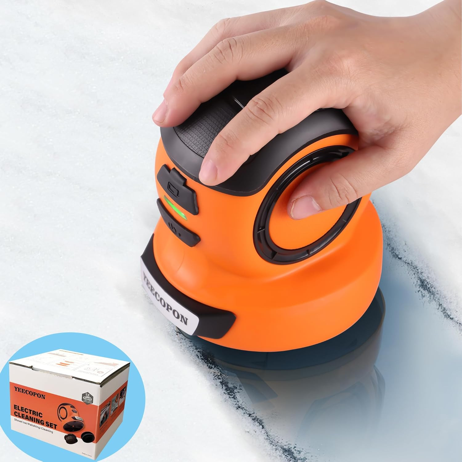 3-In-1 Electric Ice Scraper for Cars & Home – Cordless Handheld Defroster