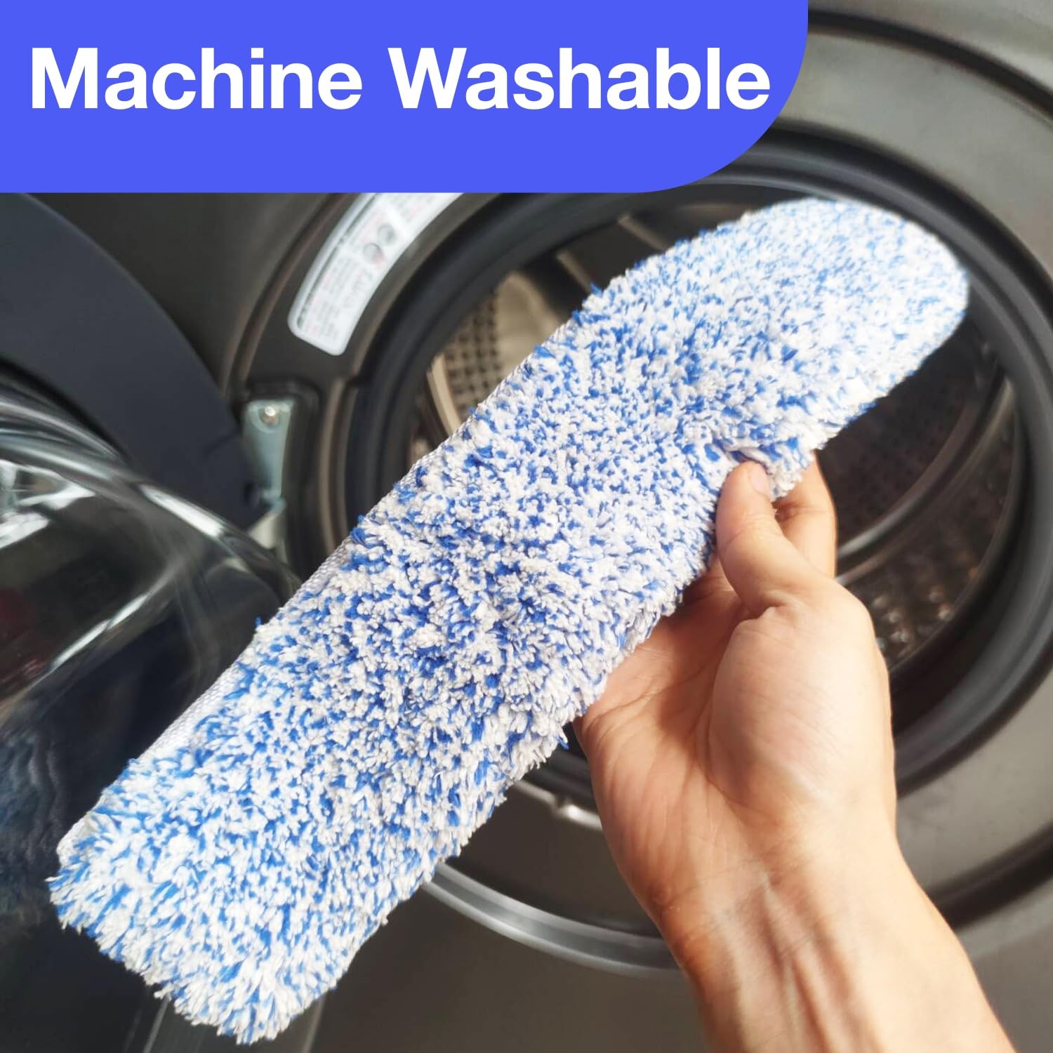 4 Pack 14″ Microfiber Window Scrubber Refill Replacement Compatible with Unge