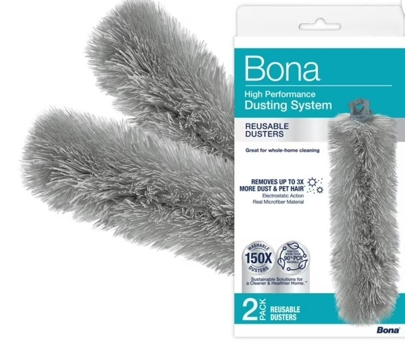 Bona Reusable Duster Refills – 2 CT – High Performance Dusting System, Microf. 4