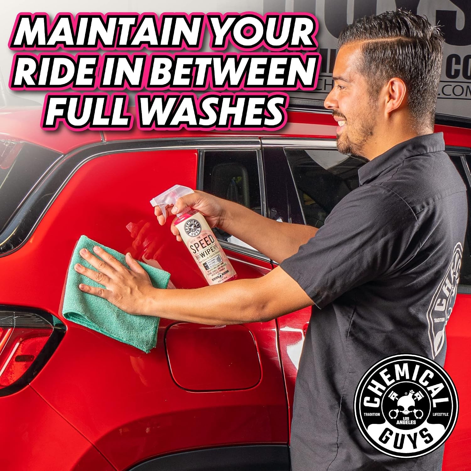 Chemical Guys Speed Wipe 16 Fl Oz Quick Detailer High Gloss Streak Free Shine