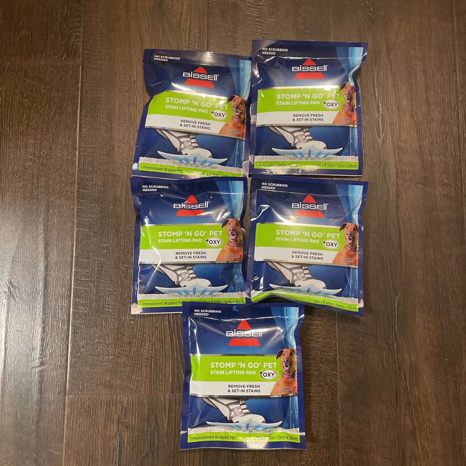 Bissell 5 Pack Stomp n Go Pet Stain Lifting Pad OXY NEW SEALED Discontinued
