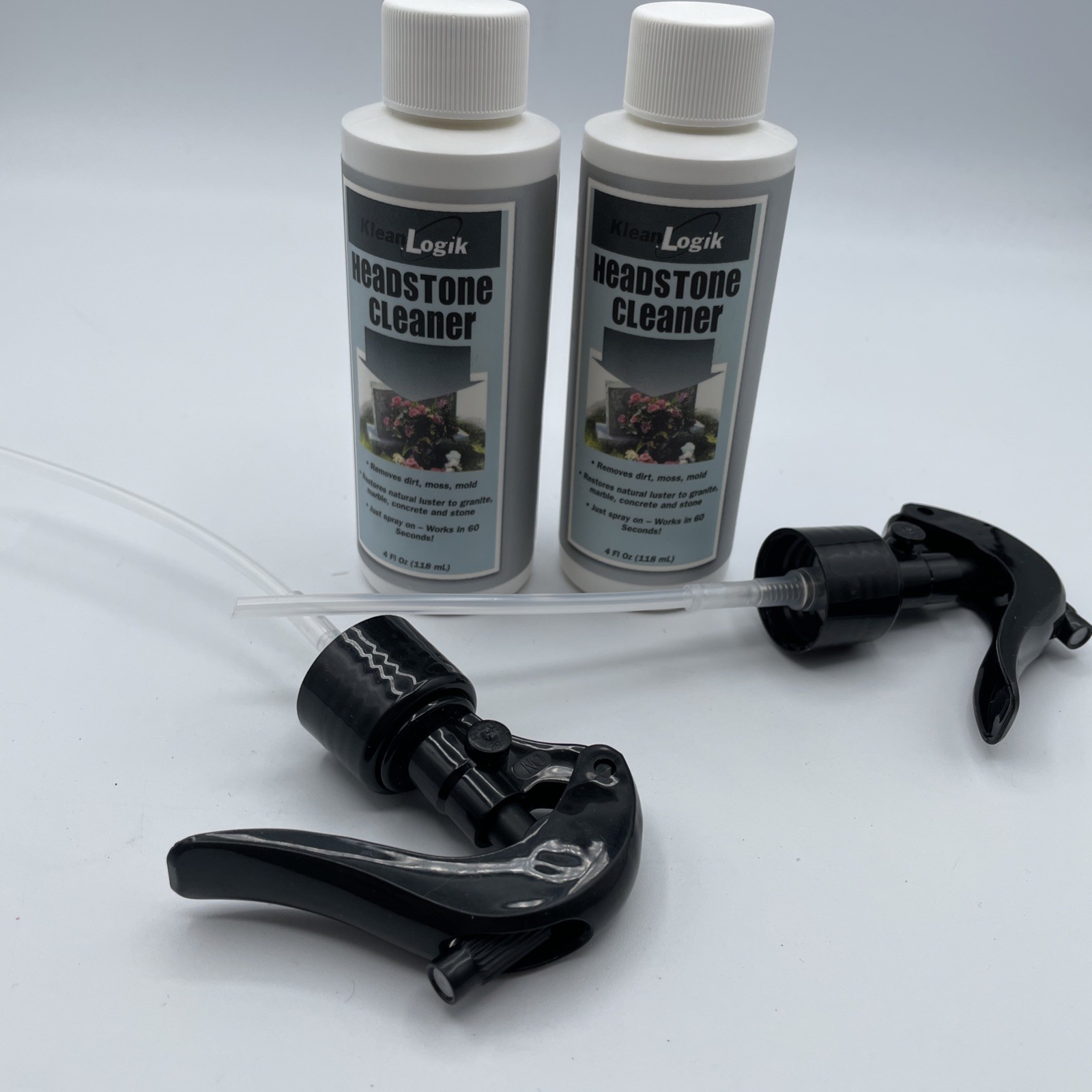 Headstone Cleaner for Graves & Memorials, Tombstone Spray Solution Klean Logik