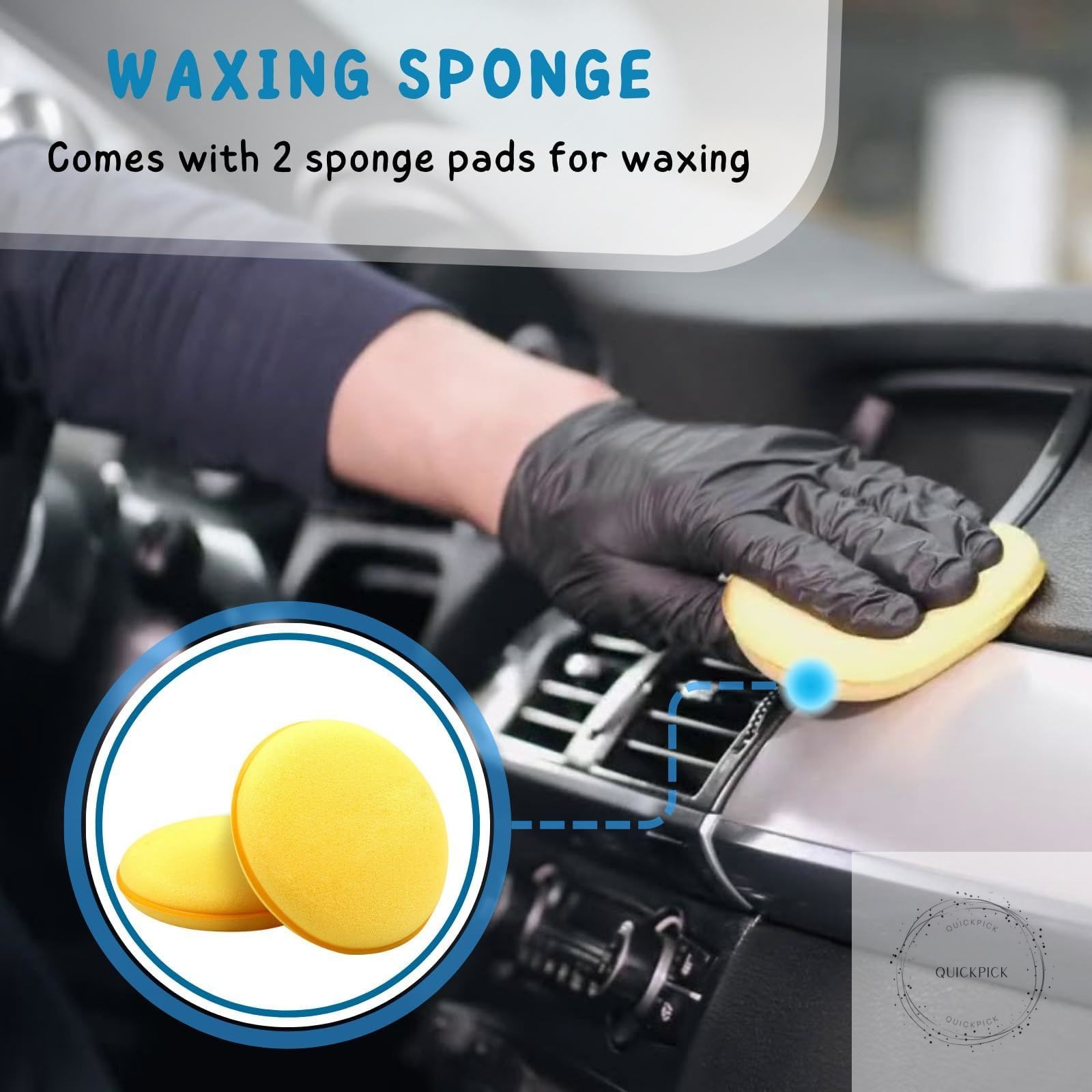 Car Wash Brush with Long Handle, 55” Vehicles Exterior Washing Supplies, Soft