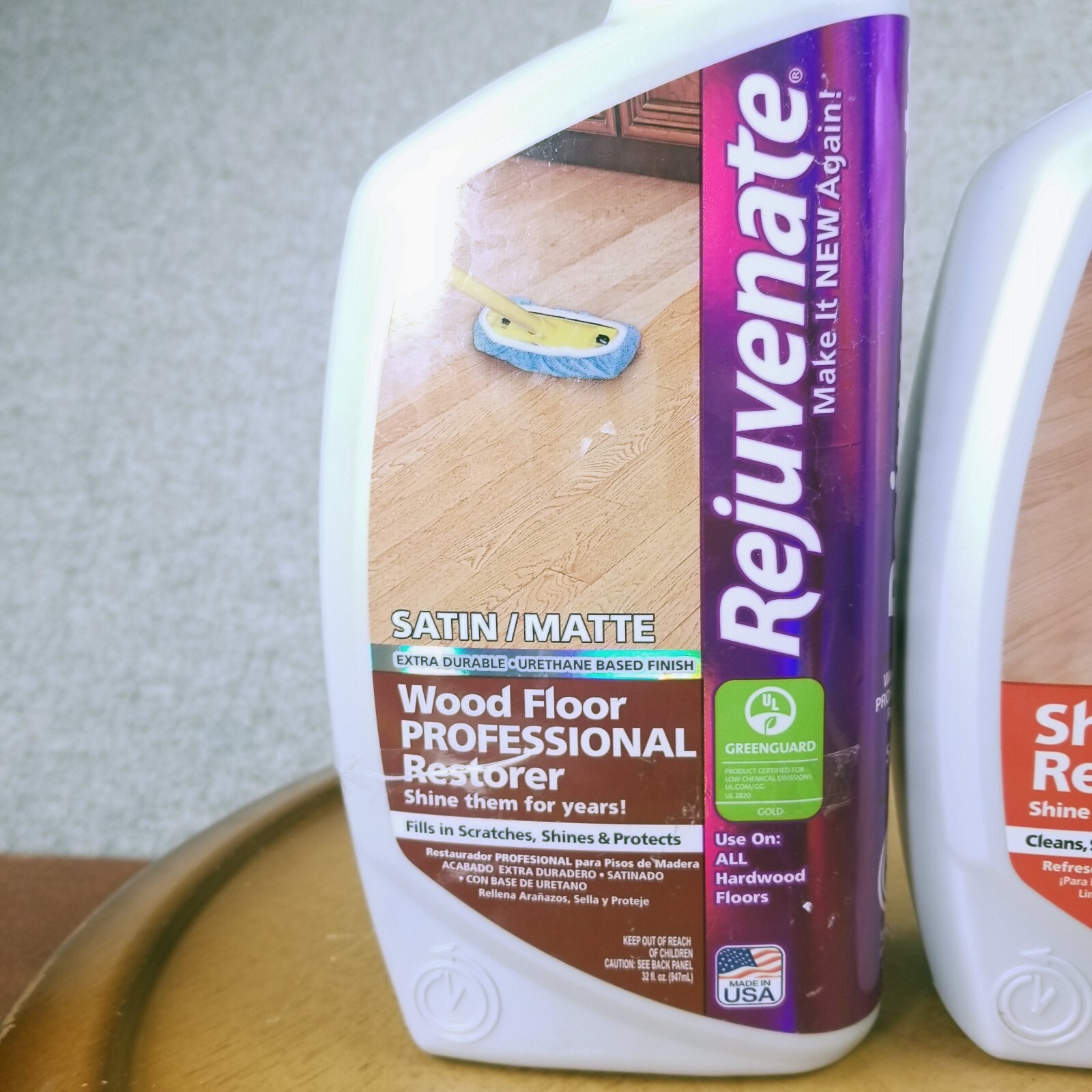 Rejuvenate Shine Refresher 3/4 Full & Floor Restorer 1/2 Full Lot 2 Bottle *see
