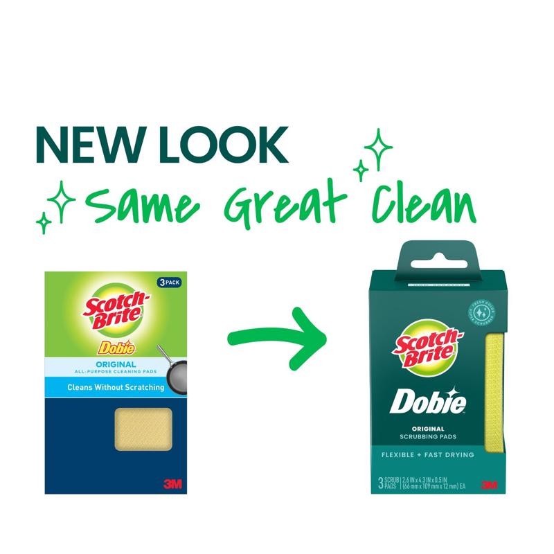 3 ~ Scotch-Brite Medium Duty Cleaning Pad For All Purpose 4.3 in. L 3 pk