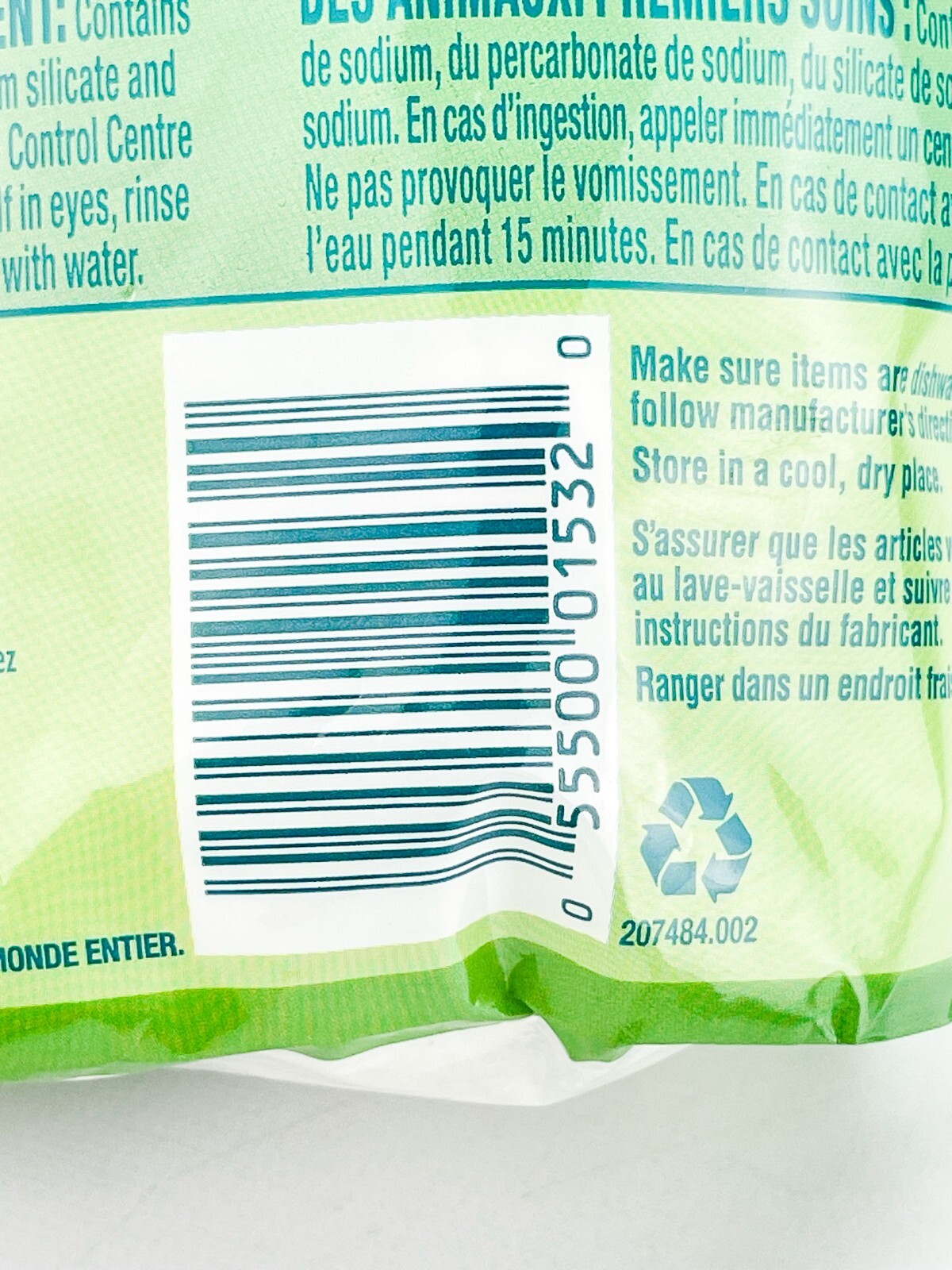 Clorox Green Works Dishwasher Detergent Packs 20ct Lot of 3 Dye Free