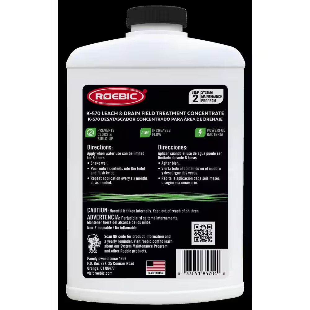 Roebic K-570-q 32-Ounce Leach And Drain Field Opener Concentrate – Env