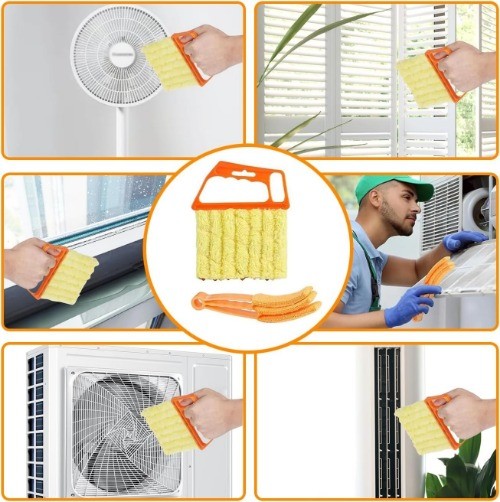 6 Pcs Window Venetian Blind Cleaner Duster Tool, Microfiber Number of Items: 6