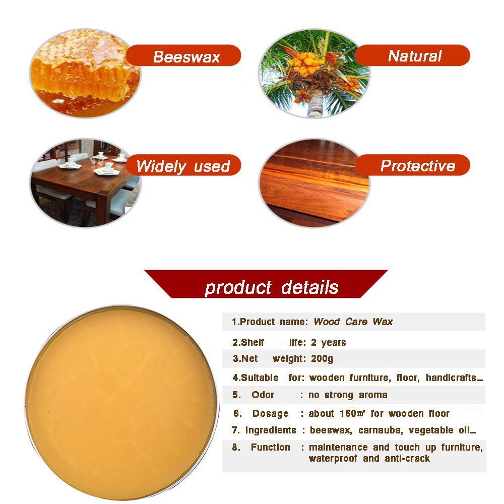 Wood Seasoning Beeswax Furniture Polish & Restoration Care Beeswax, Suit for …