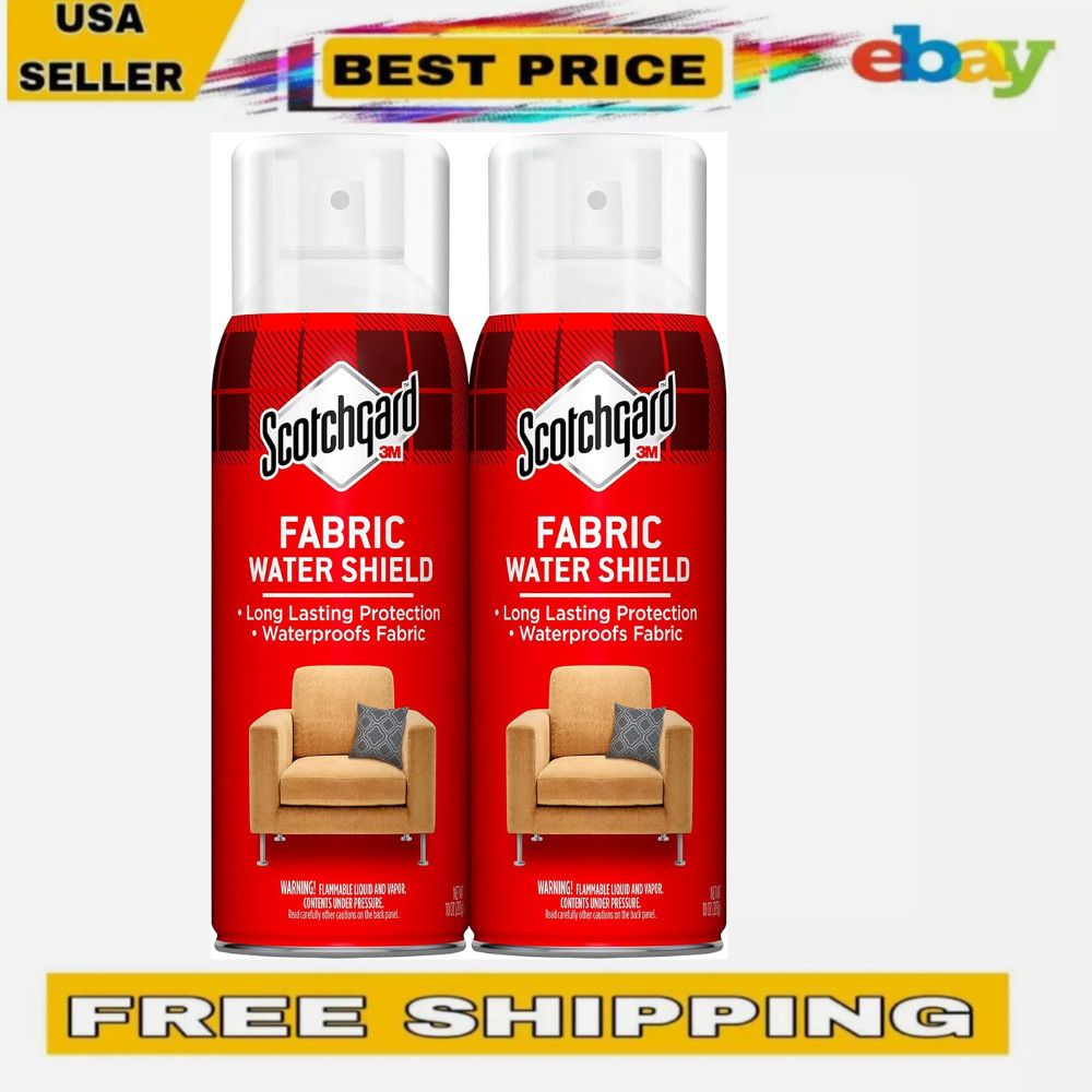 Scotchgard Fabric Water Shield Repellent Spray for Clothing and Upholstery 2 Ca