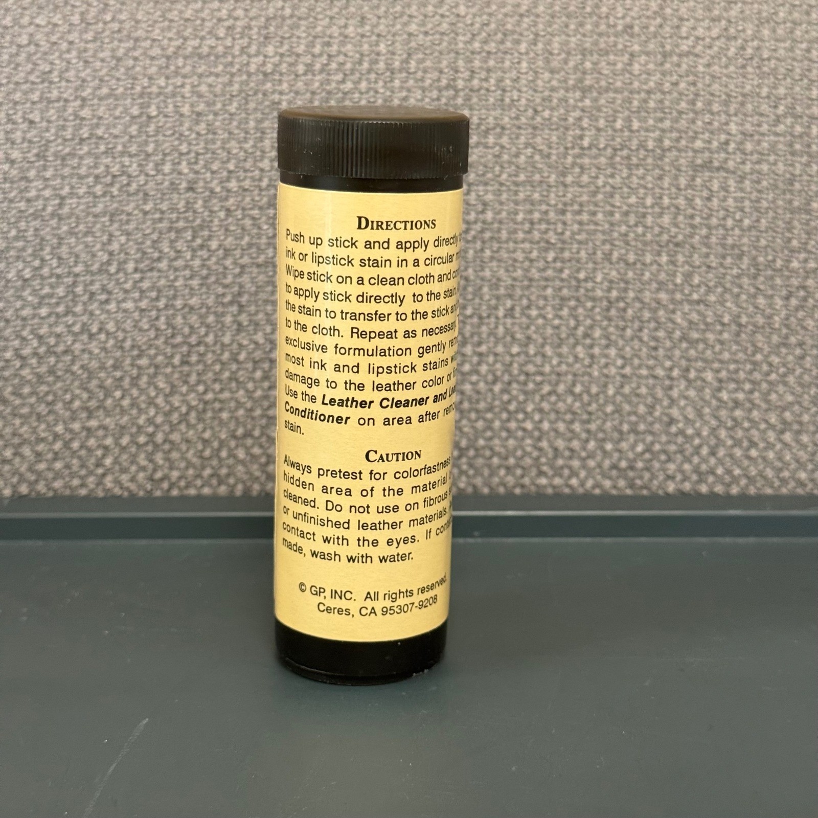 GP Inc Ink and Lipstick Remover Stick for Top-Coated Leather 2.5 oz 71g