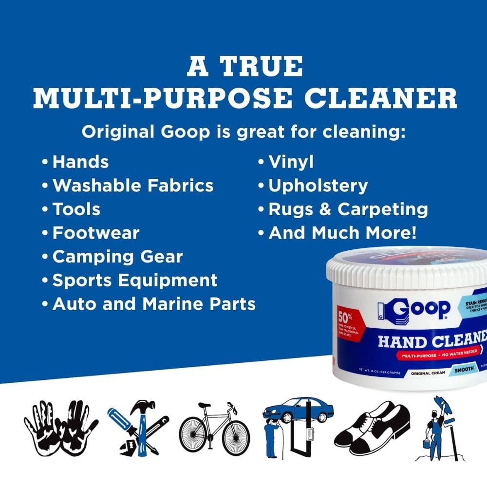 Multi-Purpose Hand Cleaner- Waterless Hand Degreaser, Laundry Stain Remover -…