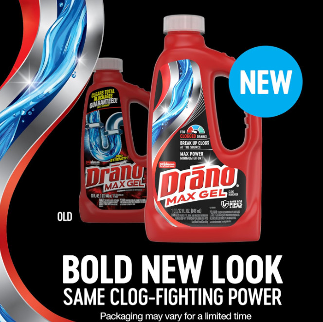 Drano Max Gel Drain Clog Remover & Cleaner, Fast-Acting to Unclog Standing Water