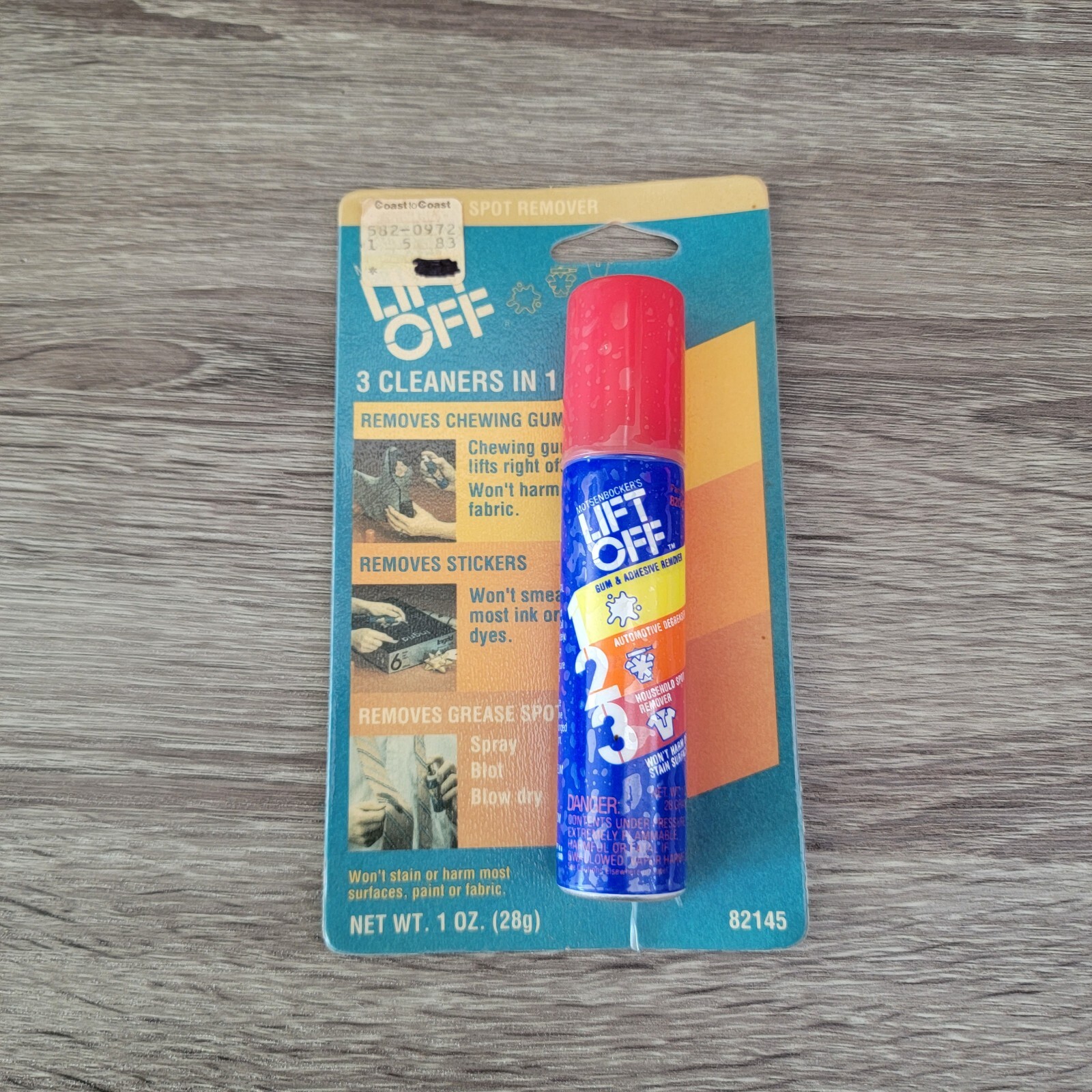 Motsenbockers’s Lift Off 123 3 Cleaners in 1 Removes Gum Stickers Stains 1oz