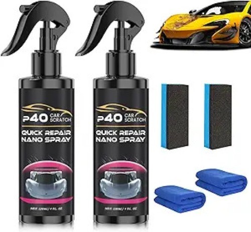 2Pcs Car Scratch Quick Repair Nano Spray – Instant Invisible Scratch Remover, Q