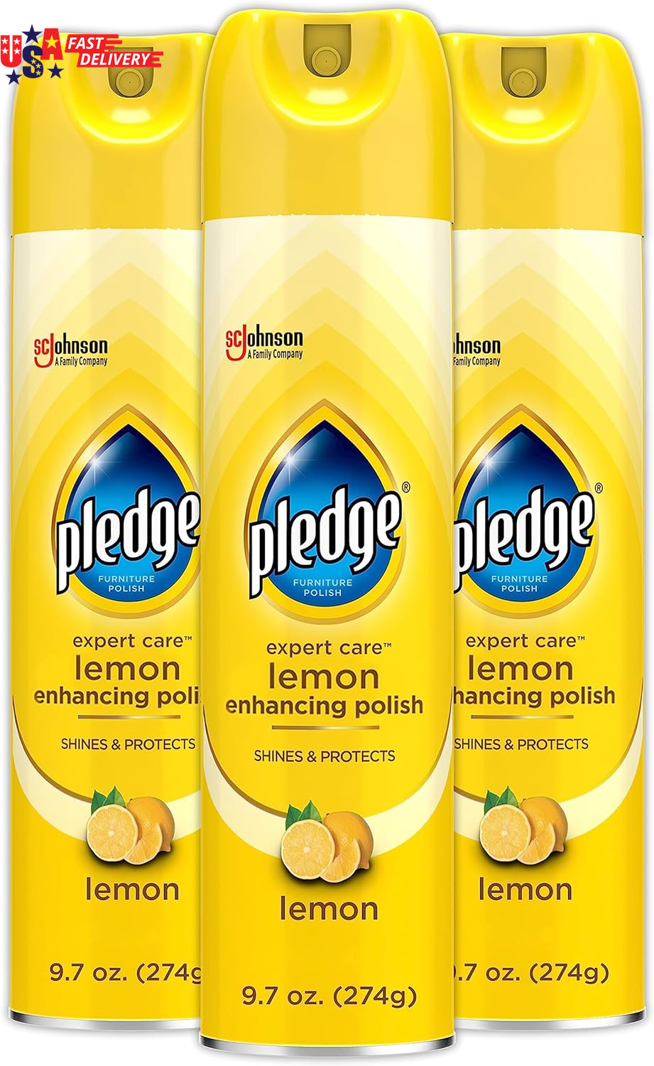 Pledge Enhancing Polish Spray, Wood Furniture & Stainless Steel Polish, Remove D