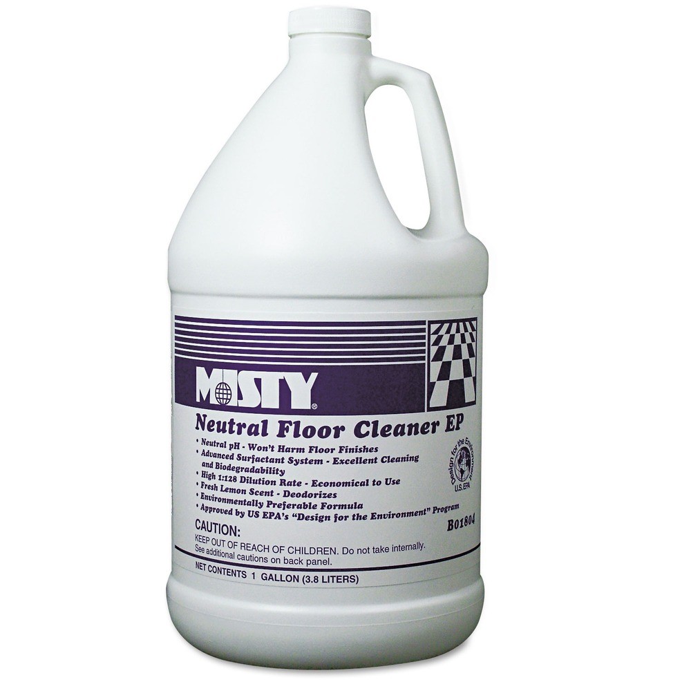Misty 1033704EA 1-Gal Bottle Neutral Floor Cleaner EP – Lemon New