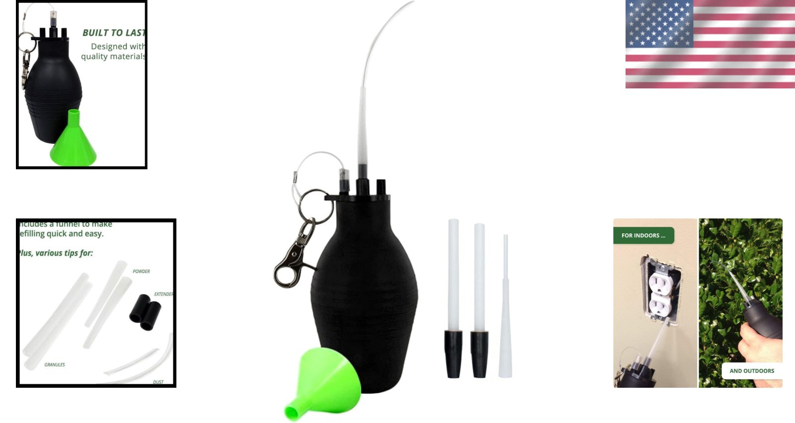 Flexible Tips Powder Sprayer for Organic Gardening