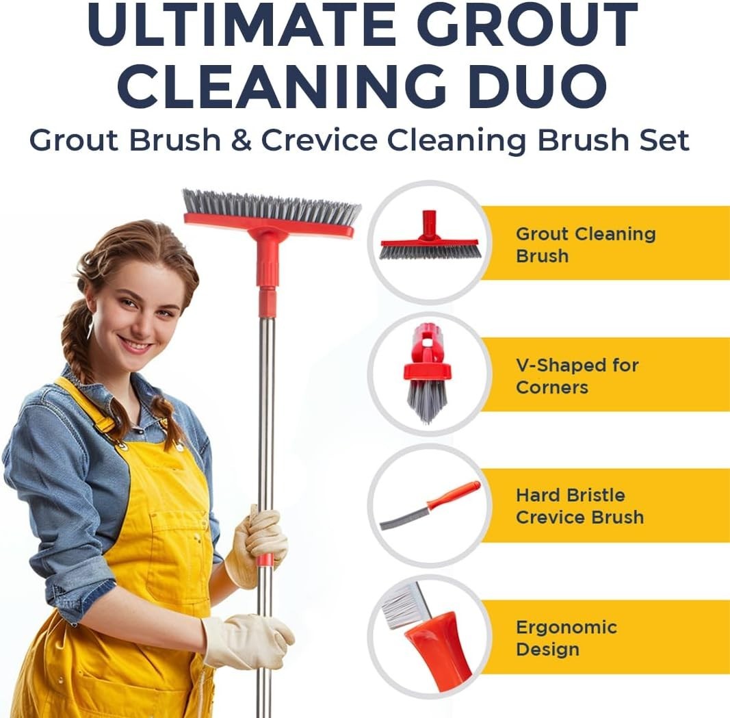 Lightweight and Durable Grout Cleaning Tools Set – Perfect for Home Maintenance