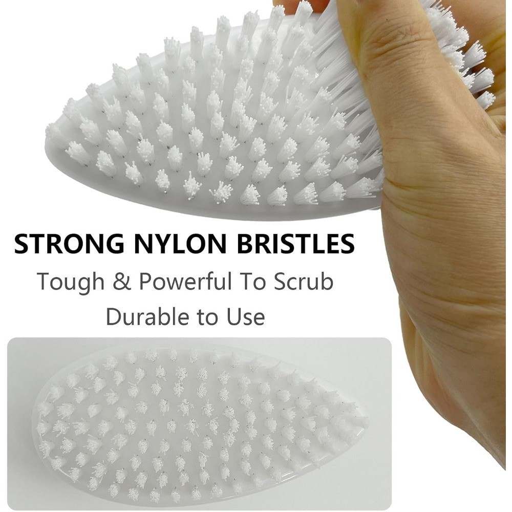 Heavy Duty Scrub Brush with Stiff Nylon Bristles Multi Purpose Cleaning Brush