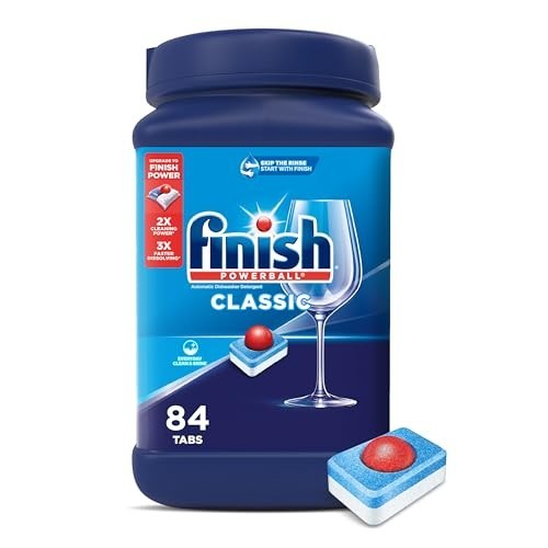 Finish Classic Dishwasher Pods, No Pre-Rinse Dishwasher Detergent Soap for Clean