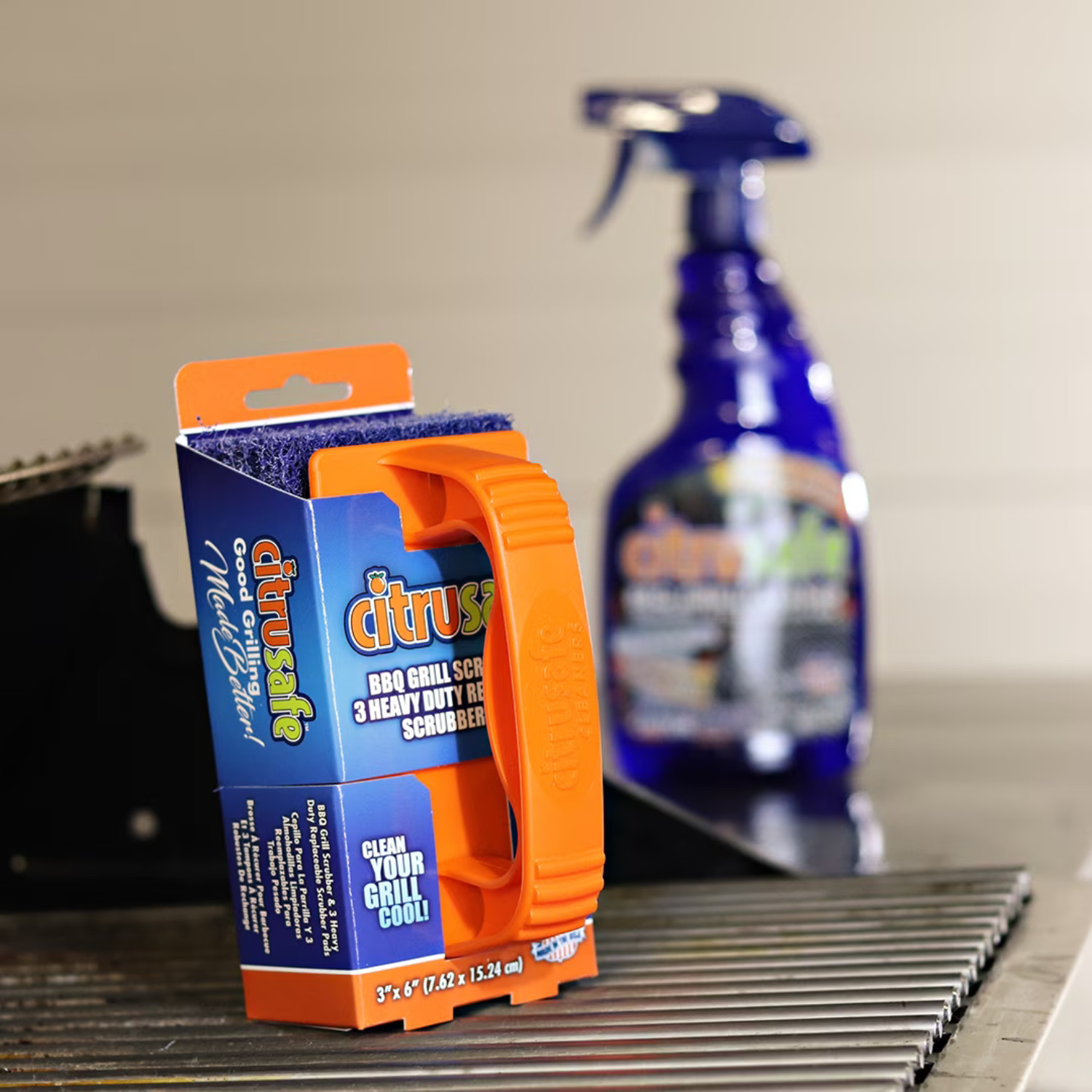 CitruSafe BBQ Grill Cleaner 3 Pack 23oz Grate Degreaser Spray, 3 Pack