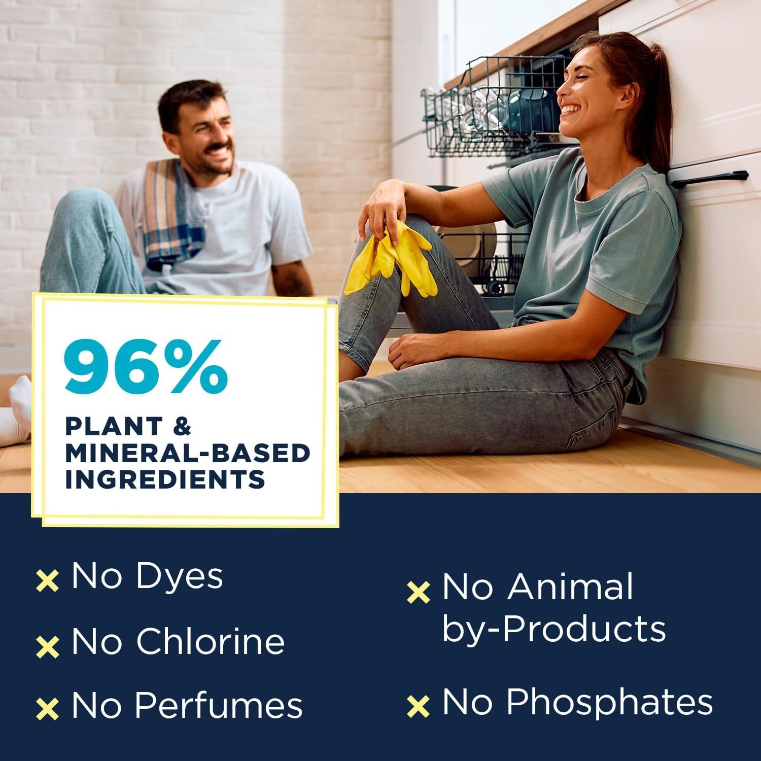 All Natural Dishwasher Pods, Plant-Based Non Toxic Dishwasher Detergent, Dish…