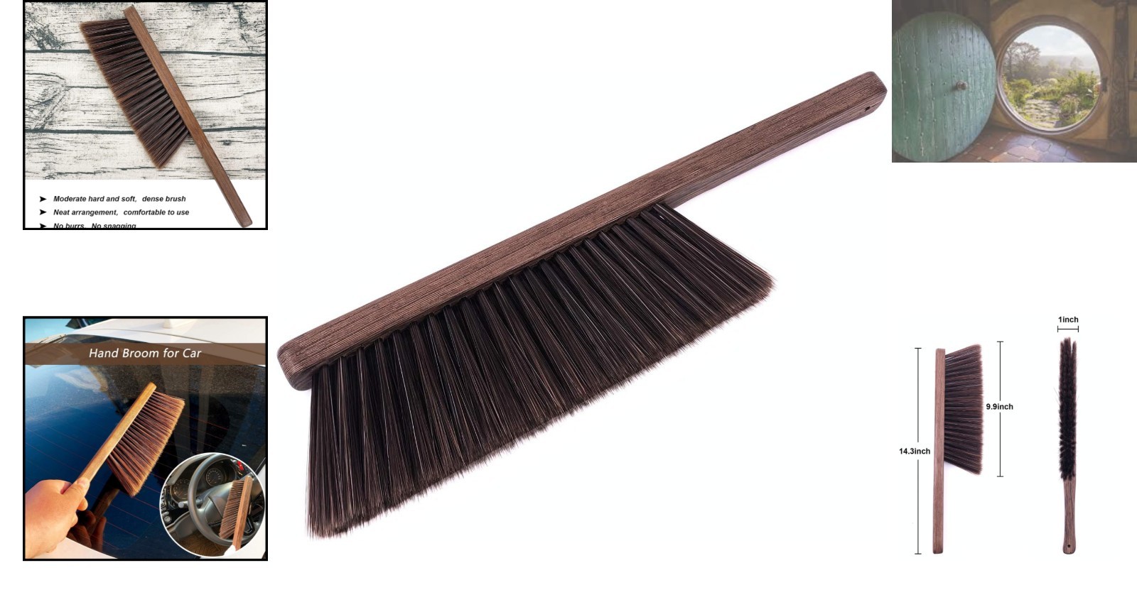Gentle Cleaning Dust Brush for Home and Auto – Soft Bristles, Strong Handle