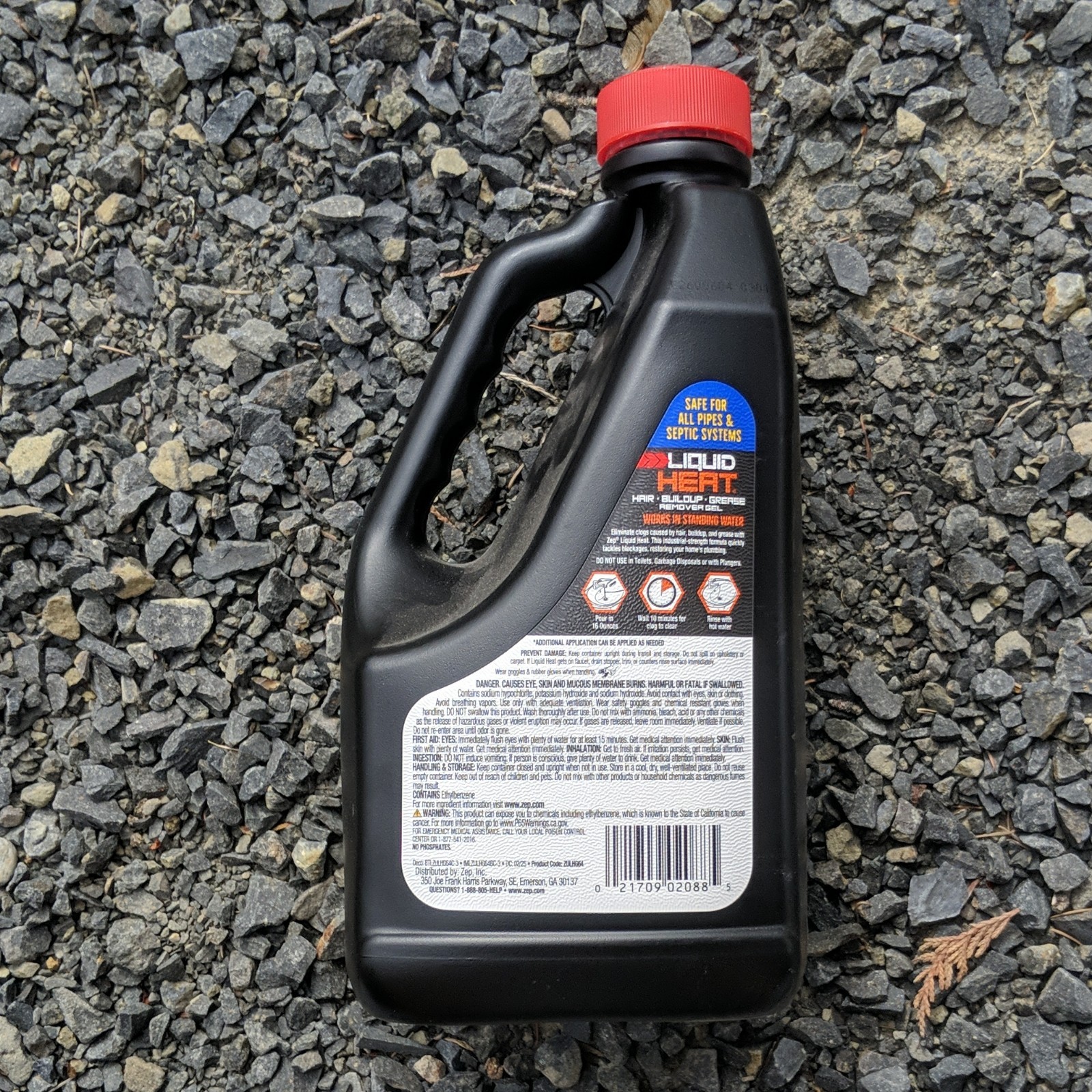 Zep Liquid Heat Gel Industrial Drain Opener