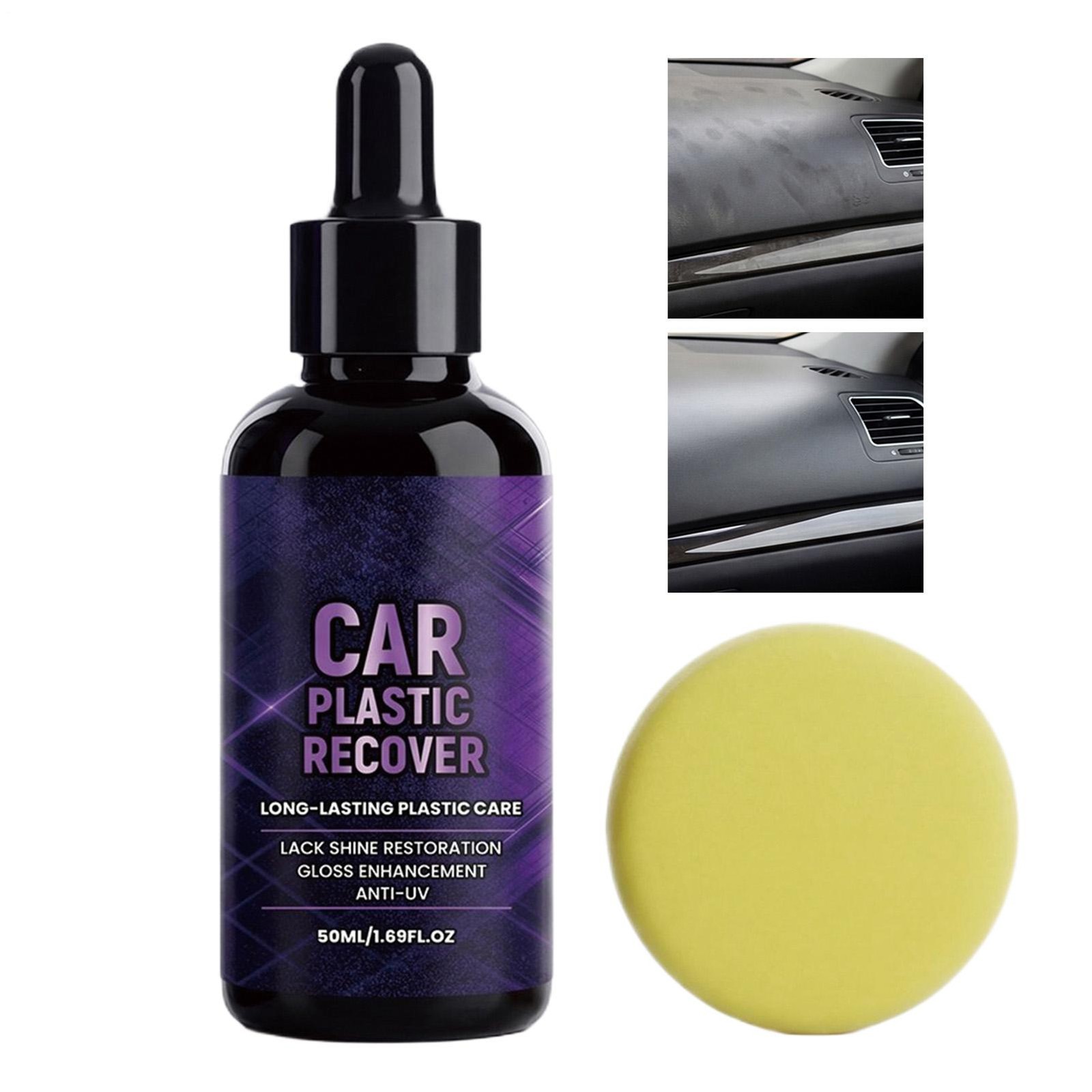 Vehicle Interior Cleaner 50ml Deep Cleaning Long Lasting Car Trim