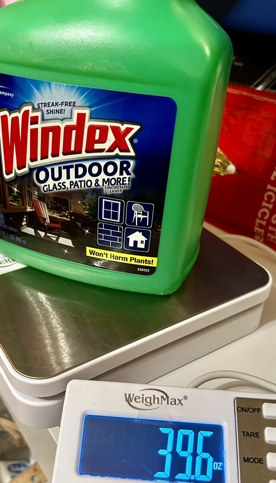 Windex OUTDOOR Glass Patio Cleaner 32 oz. Hose Spray Streak-Free Shine 2013