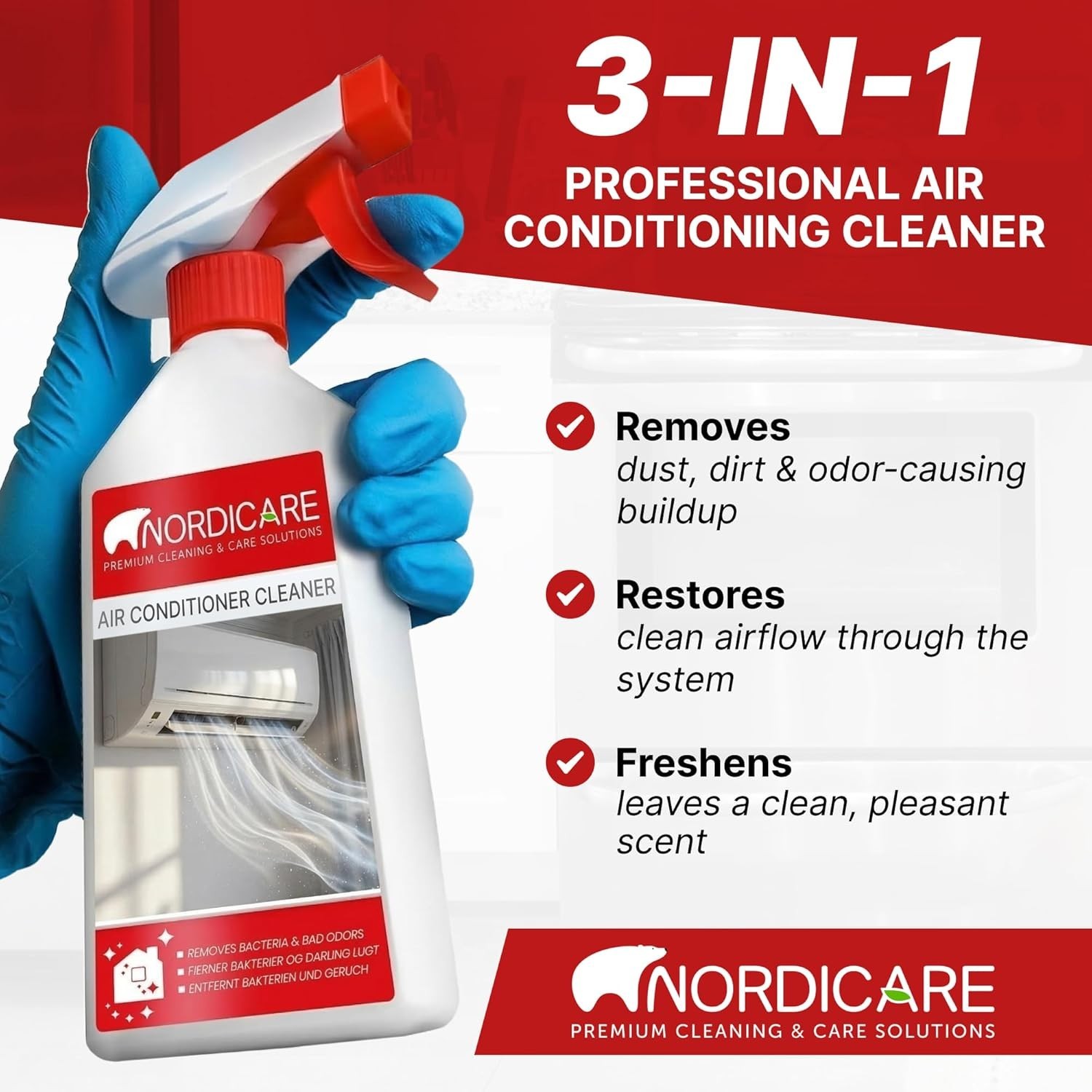 Air Conditioner Cleaner Spray 17.6oz – Odor Neutralizer & Deep Cleaner